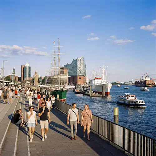 Landungsbrücken in Hamburg